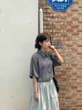 Gensott Nylon Banding Midi Skirt