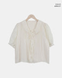 Morein Frill Short Sleeve Blouse