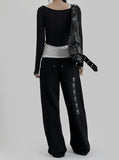 Bay Labeling Black Denim