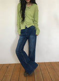 Gaku Basic Semi-Wide Bootcut Denim Pants