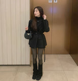 Belt Strap Short Coat
