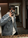 Overfit Hood Detachable Denim Jacket