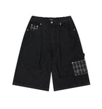 BERMUDA CHECK POCKET DENIM SHORT