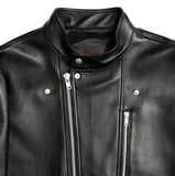 Lambskin Square Pocket Biker Jacket