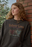 Velour Love Pigment Sweatshirt
