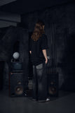 Star Wide Denim Pants