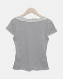 Rofil Lace Short Sleeve T-shirt
