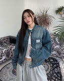 Le So Carpenter Patch Denim Jacket