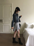 [MADE] Norber Vintage Washing Pocket Cropped Denim Jacket
