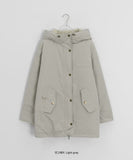 Yushit Wool Hood Bomber Padding Jumper