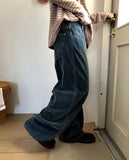Belan Velvet Curved Denim Pants