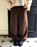 Mea Back Cut Wide Long Pants