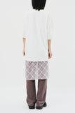 (W) Brin Checked Wrap Skirt