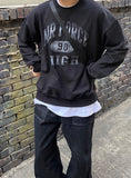 Vintage printing air force sweat shirt