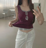 Trendy Mint Core Layered Recommendation Color Slim Fit Sleeveless
