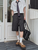 Rudd Pin Stripe Bermuda Denim Pants