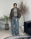 Kend Rivet Pigment Crop Long Sleeve