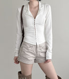 Renkit Hook Corset Collar Shirt