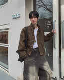 Flip Belt Crop Bomber Jacket