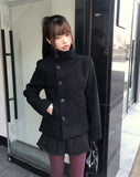 Yuha Double High Neck Wool Coat