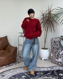 Minen cut wide denim pants