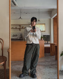 Paul Wide Cargo Cotton Pants