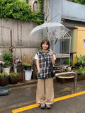 Shumed Nylon Banding Wide Pants