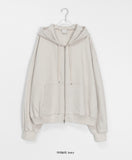 [unisex] Date Two Way Over Hood Zip Up Jumper