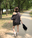 Ribe Shirred Boat Neck Pocket Short Sleeve