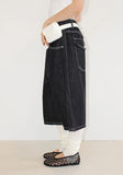 TRACK STITCH BERMUDA DENIM