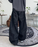 Akid Big Pocket Balloon Denim Pants