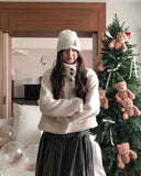 Hug Wool High Neck Short Coat