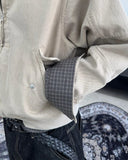 Deon Dyeing High Neck Crop Jacket