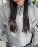 Cana Pigment Henley Neck Hoodie