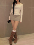 Soyou Low-Rise Eyelet Skirt