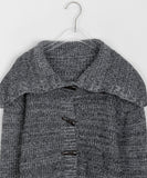 Ryuk Bokashi Duffel Collar Knit Cardigan