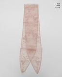 Letta Vintage Lace Punching See-Through Flower Scarf