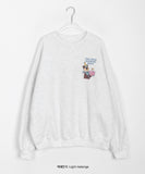 Rouzel bear printing brushed sweatshirt