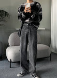 Stripe mix loose knit
