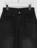 Mepoli Black Denim Bermuda Pants