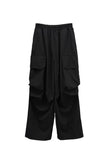 (Unisex) Lukin Big Pocket Cargo Wide Pants