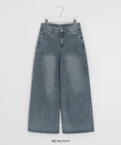 Lunen Washing Wide Denim Pants