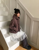 Zefu Pigment Washing Hooded Jacket