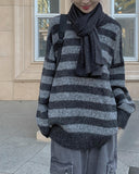 Hobi overfit striped knit