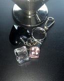 Lovely Hip Heart Dice Pants Bag Key Ring