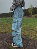 fresh multi pocket nylon cargo pants