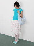 BLOOM LAYERED MIDI SKIRT