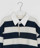 Kiyan Collar Stripe Over Long Sleeve Tee