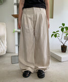 Neoki Color Stripe Wide Cotton Pants