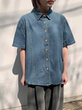 Indas Vintage Denim Short Sleeve Shirt